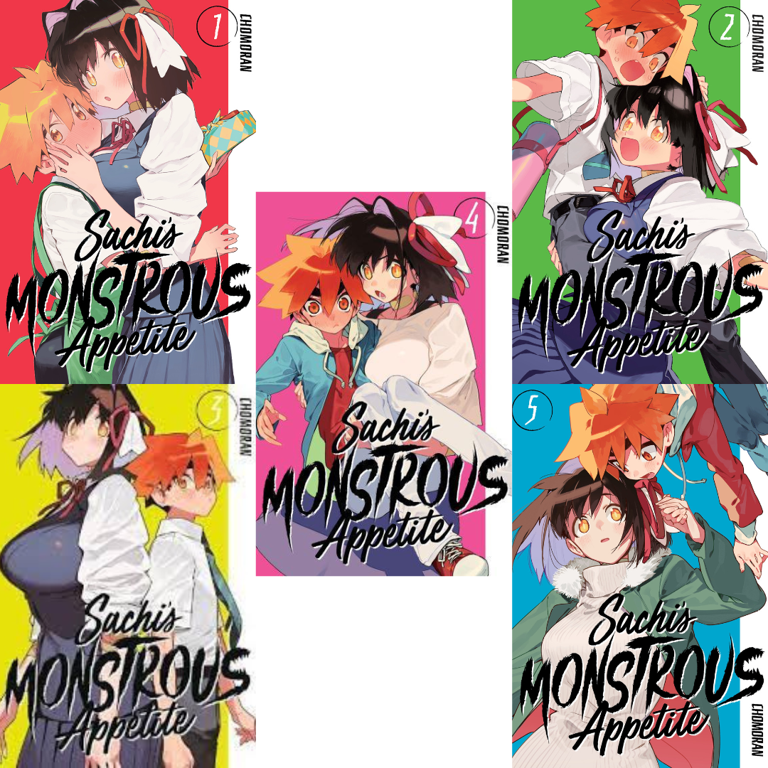 Sachi’s Monstrous Appetite Vol 1-5 Manga Bundle