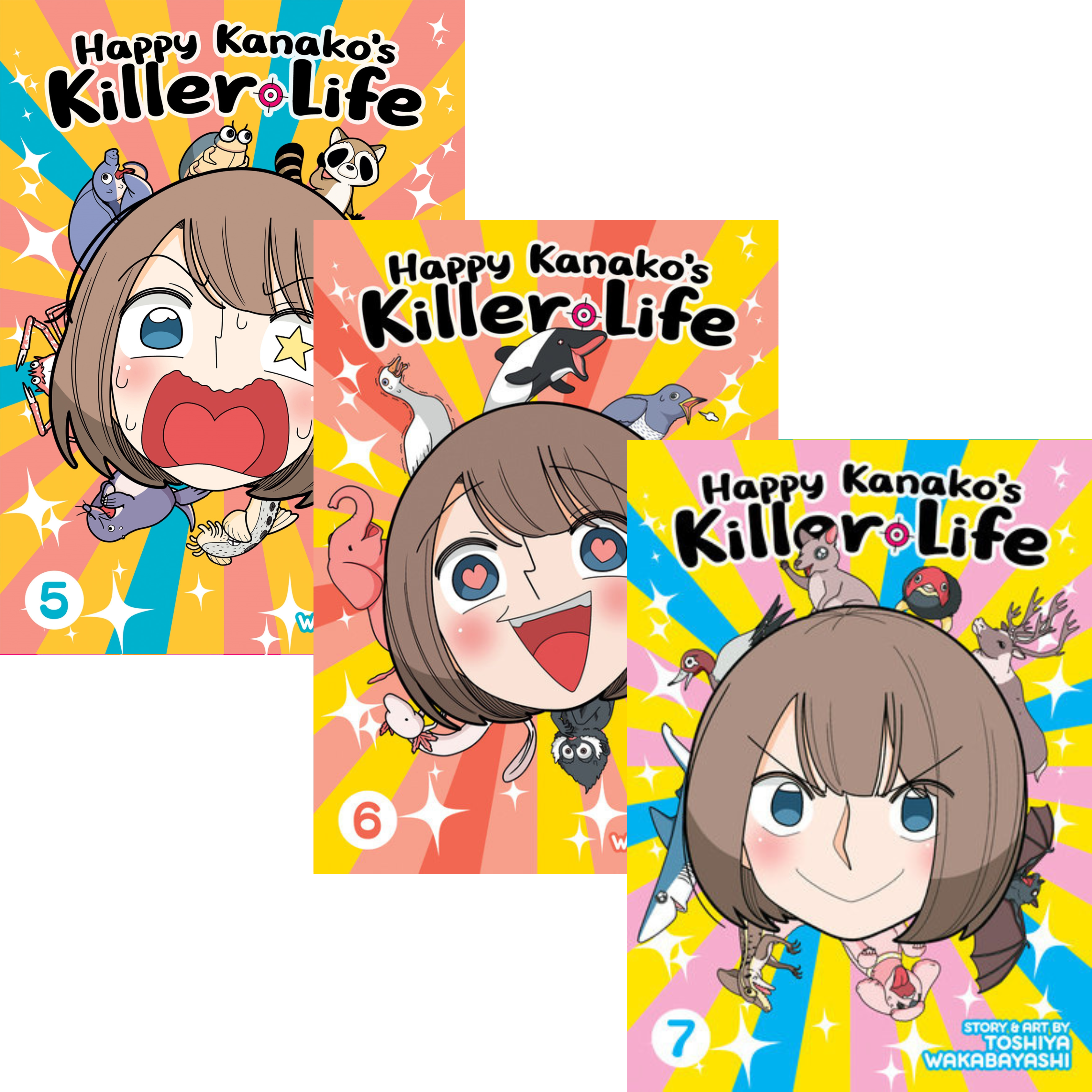 Happy Kanako's Killer Life Vol 5-7 Manga Bundle