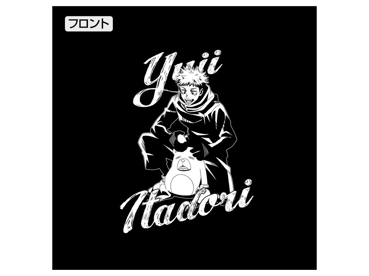 JUJUTSU KAISEN NEWLY DRAWN ITADORI T-SHIRT SNOW FES VER. BLACK - SMALL